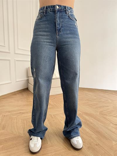 Wide Leg Jean Mavi