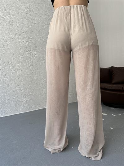 Organze Pantolon Bej