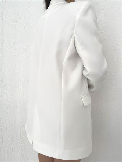 Oversize Blazer Ceket Ekru