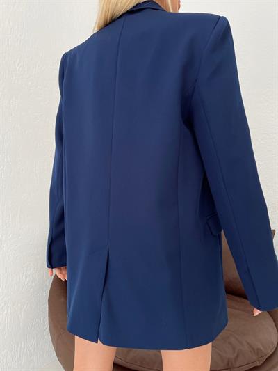 Oversize Blazer Ceket Lacivert