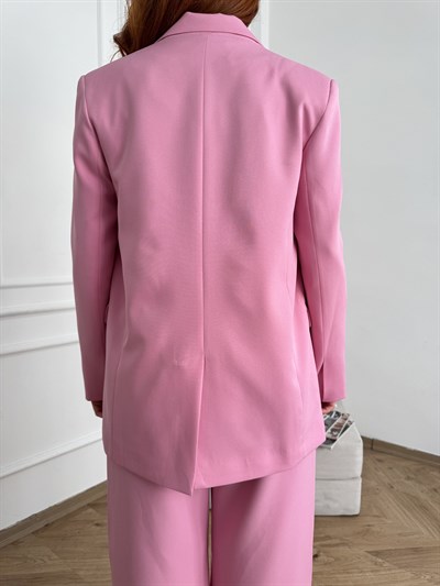 Oversize Blazer Ceket Pembe
