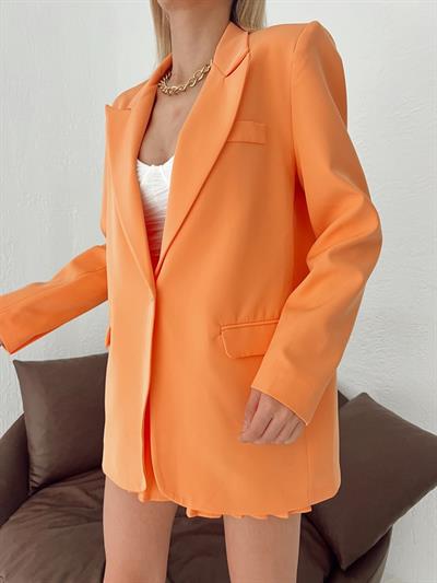 Oversize Blazer Ceket Turuncu