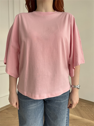 Oversize Tshirt Şeker pembe