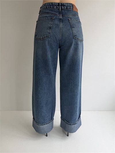 Paça Katlamalı Jean Pantolon Tint