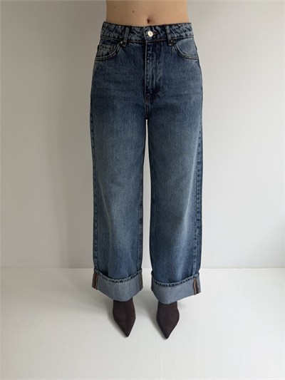 Paça Katlamalı Jean Pantolon Tint