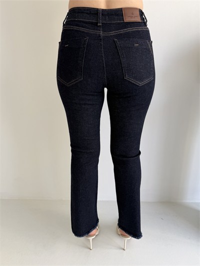 Paça Püsküllü Flare Jean Pantolon Rins
