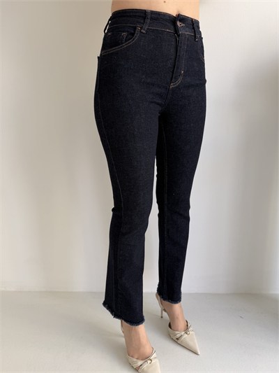 Paça Püsküllü Flare Jean Pantolon Rins