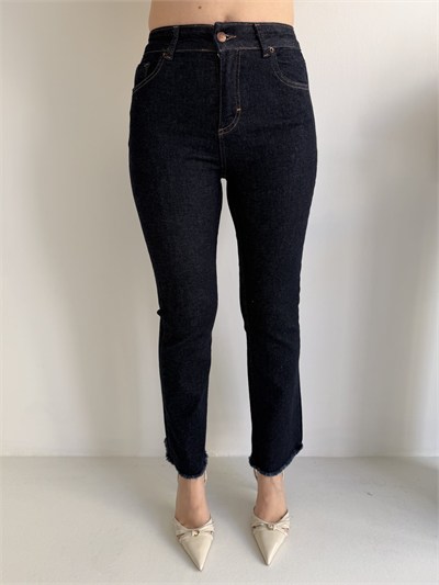 Paça Püsküllü Flare Jean Pantolon Rins