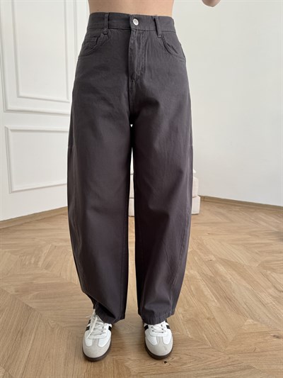 Parçalı Balon Pantolon Antrasit
