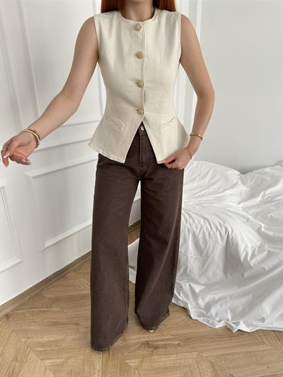 Relax Denim Pantolon Kahve