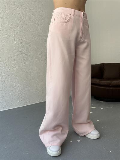 Relax Tencel Pantolon Pembe