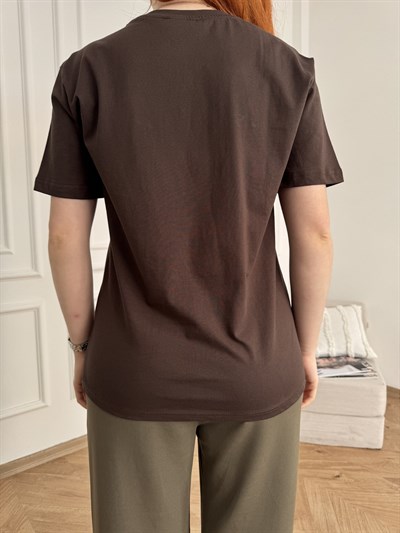 Sausage Market T-shirt Kahve
