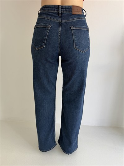 Straight Jean Pantolon Koyu mavi