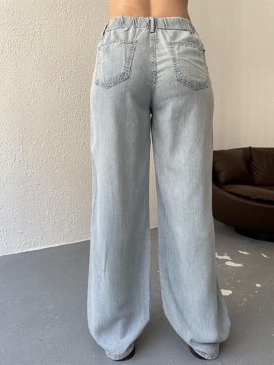 Tencel Kumaş Pantolon Mavi