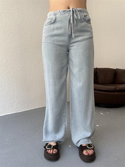 Tencel Kumaş Pantolon Mavi