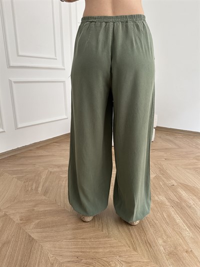 Tencel Şalvar Pantolon Açık haki