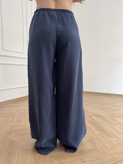 Tensel Bol Paça Pantolon Lacivert