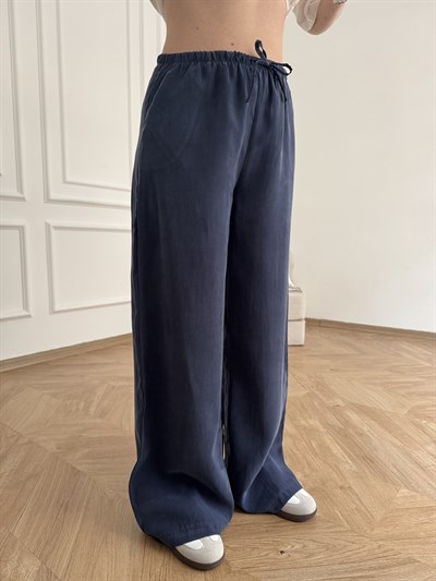 Tensel Bol Paça Pantolon Lacivert