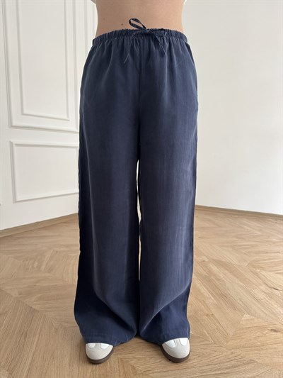 Tensel Bol Paça Pantolon Lacivert