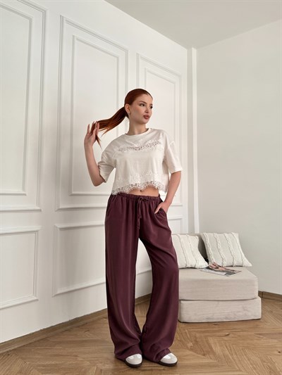 Tensel Pantolon Mürdüm