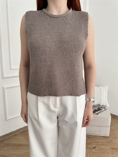 Triko Süveter Koyu vizon