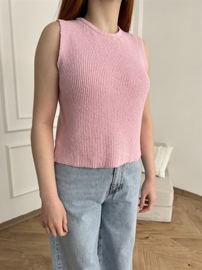 Triko Süveter Pembe