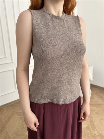 Triko Süveter Vizon