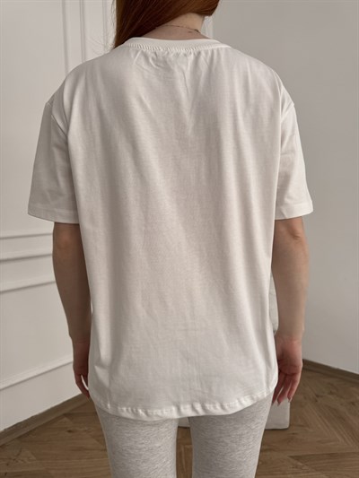Tutto Bene Baskılı T-shirt Ekru
