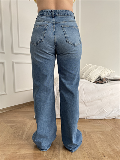 Wideleg Pantolon Mavi