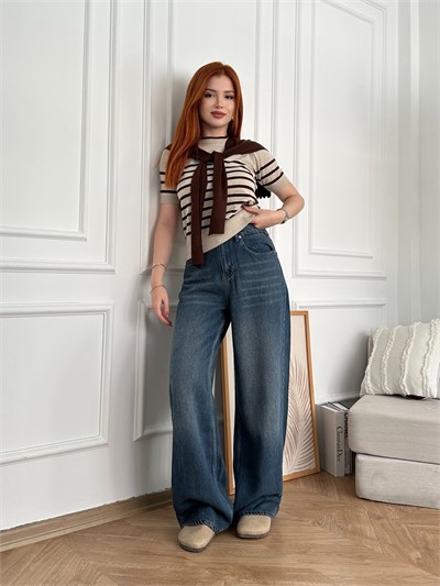 Wideleg Tencel Jean Pantolon Tint