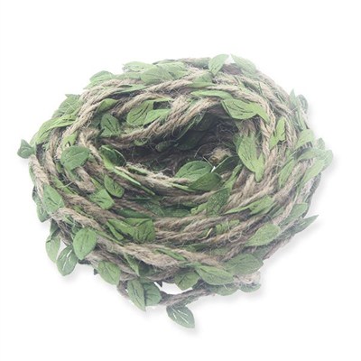 0,5cm X 10metre Yapraklı Doğal Jüt Kurdela