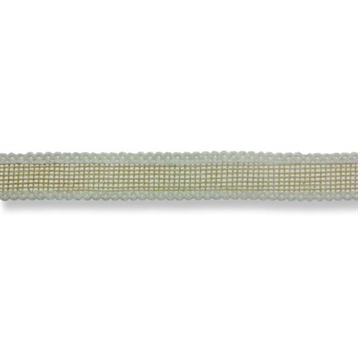 1.5cm x 10metre İki Kenarı Oyalı Keten Kurdela