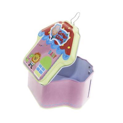 1 Adet 10x15cm Metal Kumbara Kutu Mini Ev