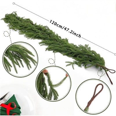 1 Adet 120cm Yapay Çam Dalı Gerland PVC