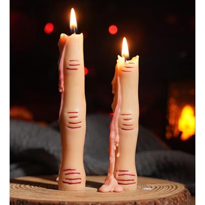 1 Adet 13,3cm Cadılar Bayramı Mini Mum Tırnaklı Parmak