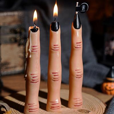 1 Adet 13,3cm Cadılar Bayramı Mini Mum Tırnaklı Parmak