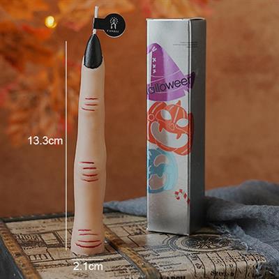 1 Adet 13,3cm Cadılar Bayramı Mini Mum Tırnaklı Parmak