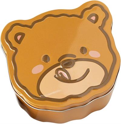 1 Adet 13,6cm Metal Kutu Ayıcık