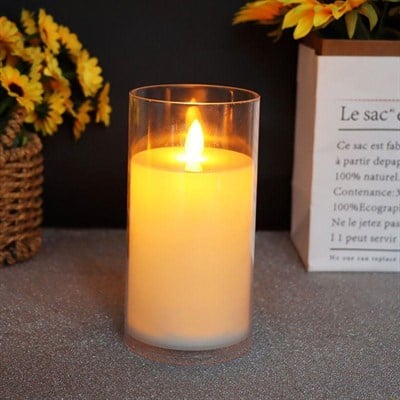 1 Adet 15x7,5cm Plastik Led Mum Piilli