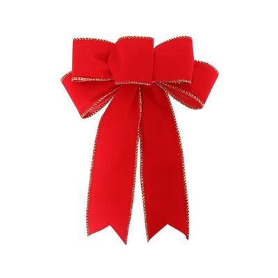 1 Adet 20x25cm Hazır Fiyonk Yılbaşı Düz Kırmızı