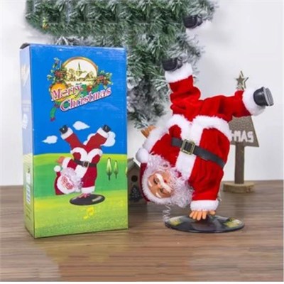 1 Adet 25cm Elinin Üstünde Dönen Hareketli Noel Baba Pilli