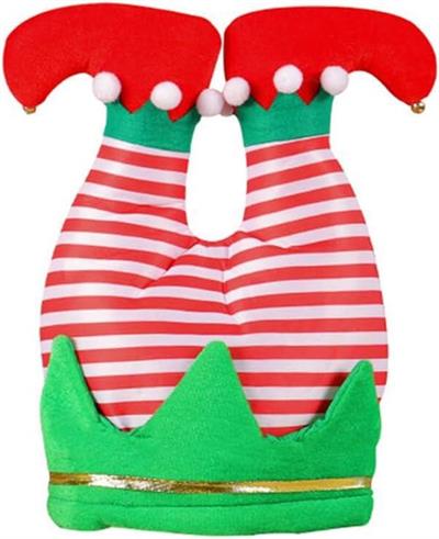 1 Adet 29x37cm Yılbaşı Şapkası Elf Pantalonu