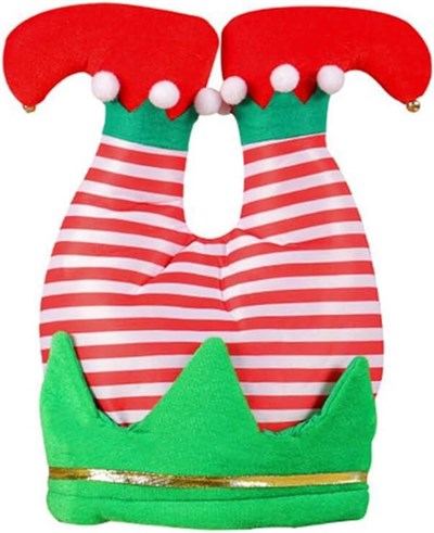 1 Adet 29x37cm Yılbaşı Şapkası Elf Pantalonu