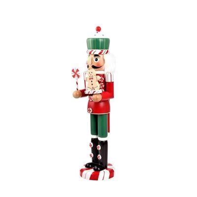 1 Adet 35cm Ahşap Kurşun Asker Elinde Şeker ve Gingerbread