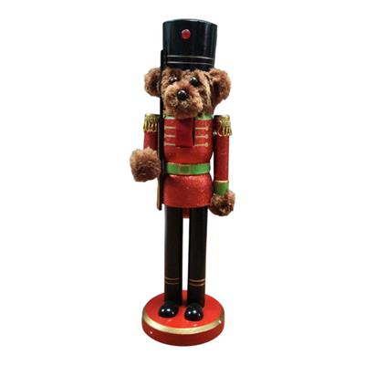 1 Adet 35cm Ayıcık Kurşun Asker Ahşap