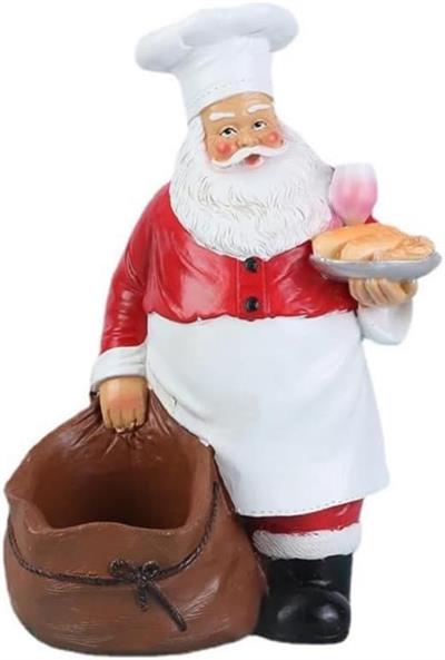 1 Adet 35cm Noel Baba İçeçek Standı