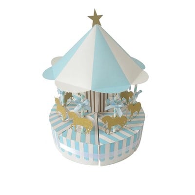 1 Adet 37cm Demonte Karton Atlı Karınca Kutu Sunum Seti