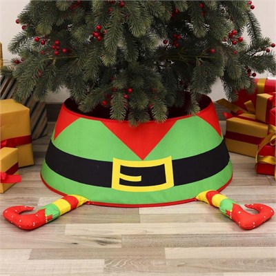 1 Adet 60cm Yılbaşı Ağaç Eteği Peluş Ayaklı Elf