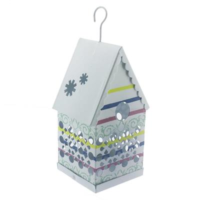 1 Adet Dekor Kuş Kafesi Mumluk Metal Ev