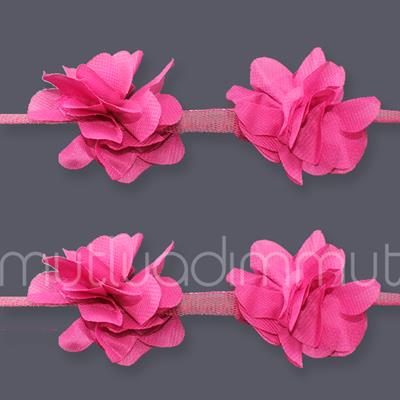 1 Bağ 120 Adet Kumaş Bağ Gül Ponpon Lazer